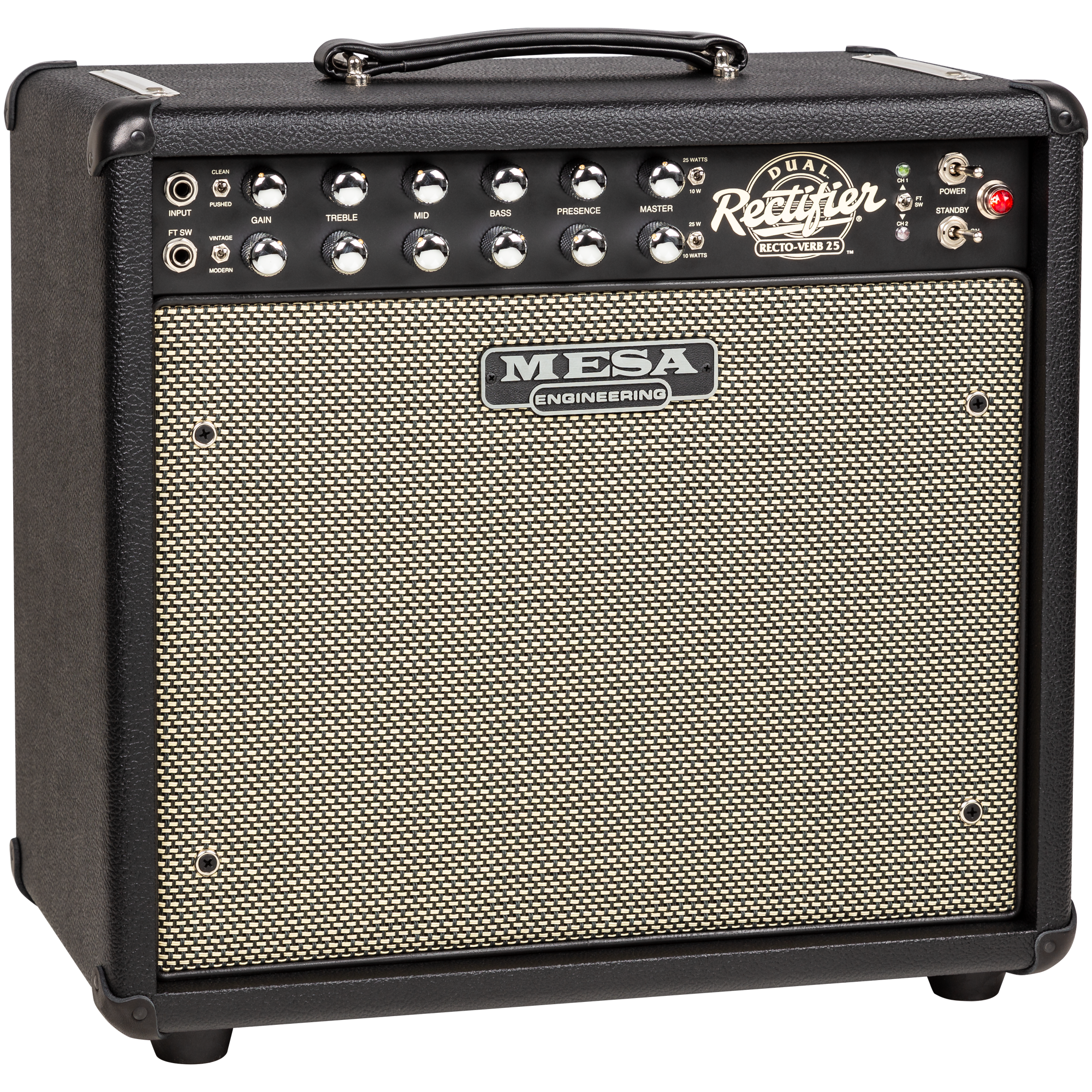Mesa Boogie Recto-Verb 25 1x12 combo amplifier black with dual channels