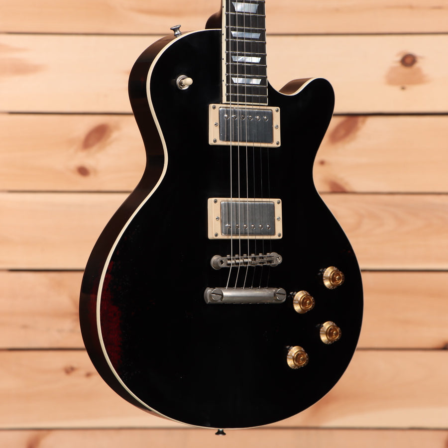 Eastman SB59-V semi-hollow body electric guitar black finish with dual humbucker pickups and gold hardware