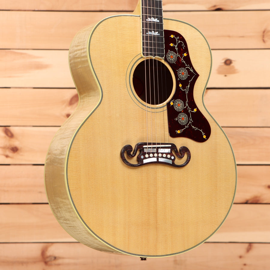 Gibson SJ200 Original jumbo acoustic guitar antique natural with ornate pickguard inlay