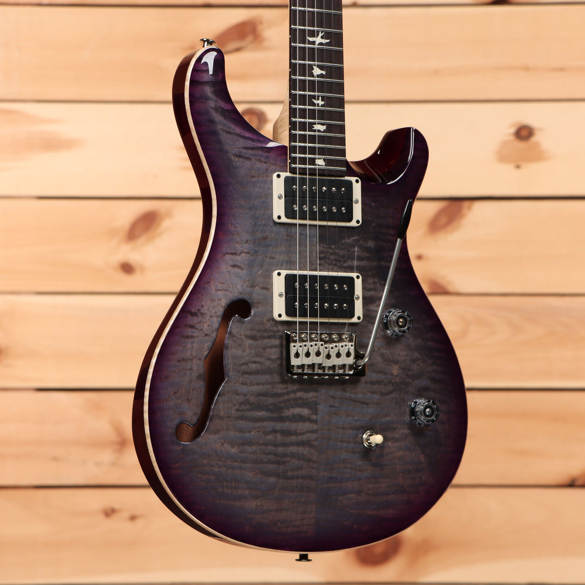 Paul Reed Smith CE 24 Semi-Hollow - Faded Gray Black Purple 