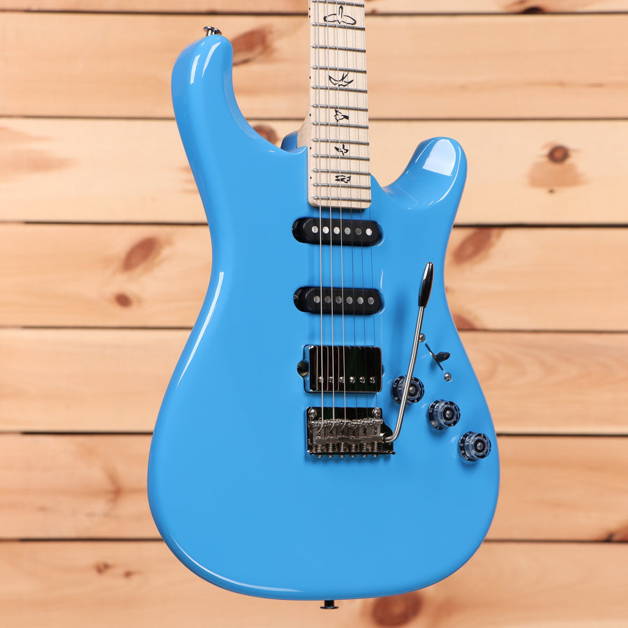 Paul Reed Smith Fiore electric guitar Larkspur blue with tremolo bridge and HSH pickup configuration