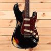 Fender Custom Shop Limited 1961 Stratocaster Heavy Relic - Aged Black Over 3 Color Sunburst