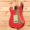 Fender Custom Shop Michael Landau 1963 Stratocaster Relic - Fiesta Red Over 3 Color Sunburst