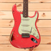 Fender Custom Shop Michael Landau 1963 Stratocaster Relic - Fiesta Red Over 3 Color Sunburst