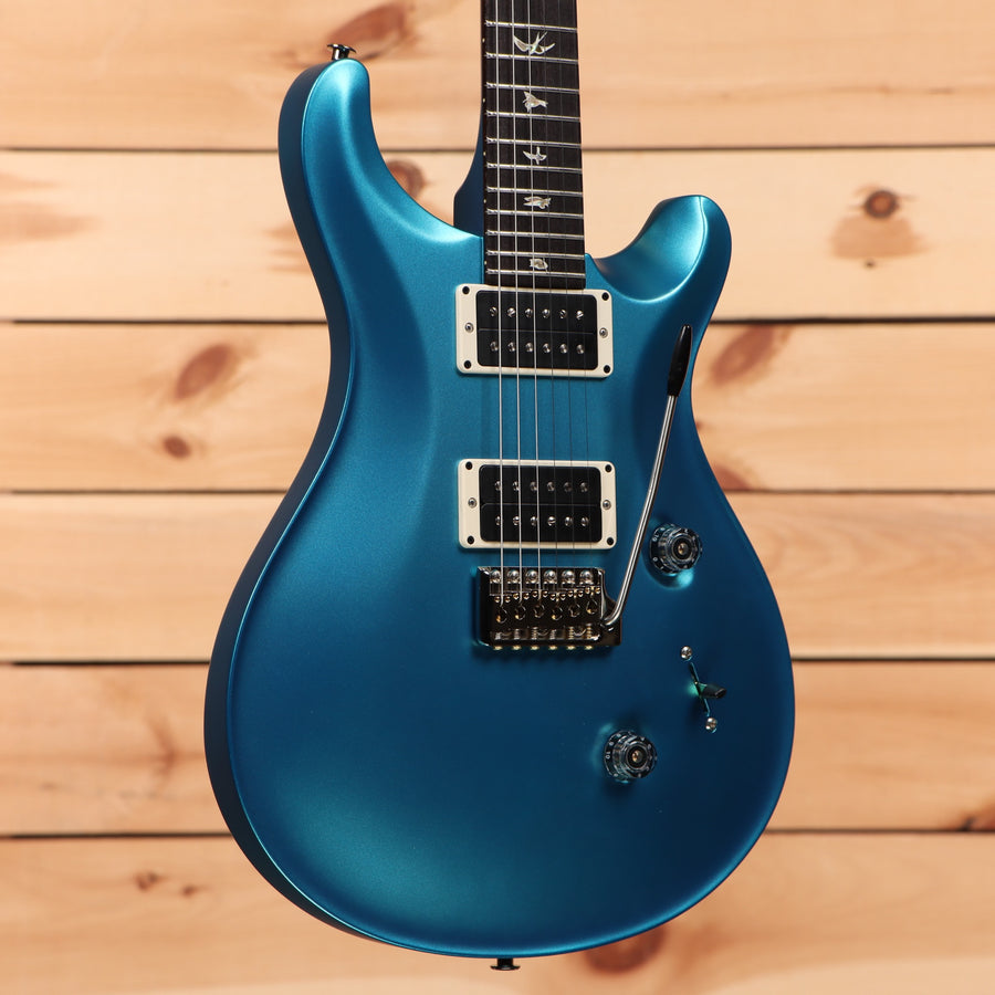 Paul Reed Smith Custom 24 electric guitar Satin Light Blue Metallic with dual humbucker pickups