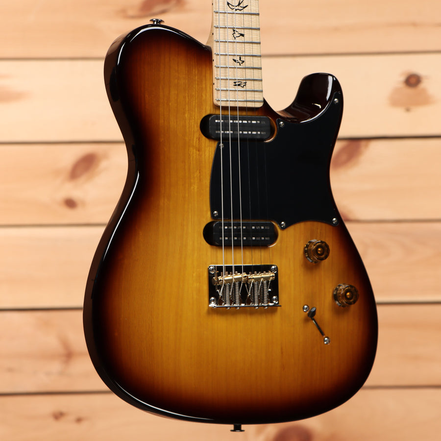 Paul Reed Smith NF 53 McCarty electric guitar Tobacco Sunburst with dual humbuckers and maple neck