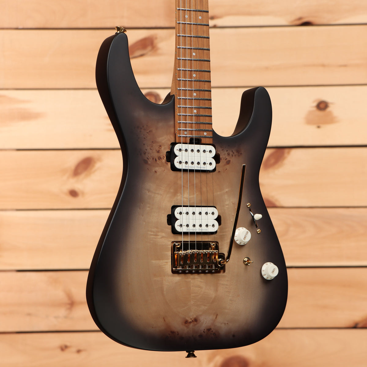 Charvel Pro-Mod DK24 HH 2PT CM - Transparent Black Burst 