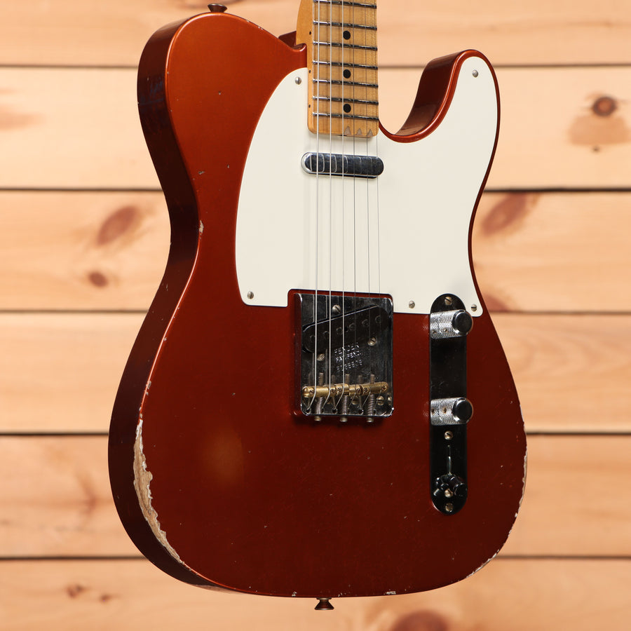 Fender Custom Shop Limited Reverse 1950s Telecaster electric guitar burnt copper relic finish with single-coil pickups