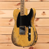 Fender Custom Shop Limited 1950s C-Wah Pine Esquire Super Heavy Relic - Aged Nocaster Blonde