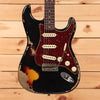 Fender Custom Shop Limited 1961 Stratocaster Heavy Relic - Aged Black Over 3 Color Sunburst