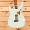 Fender Custom Shop Limited Dealer Select 1960 Stratocaster Relic - Olympic White over 3 Color Sunburst