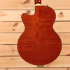 Gretsch Limited Electromatic Flame Okoume Broadkaster Jr. with Bigsby - Roundup Orange Stain