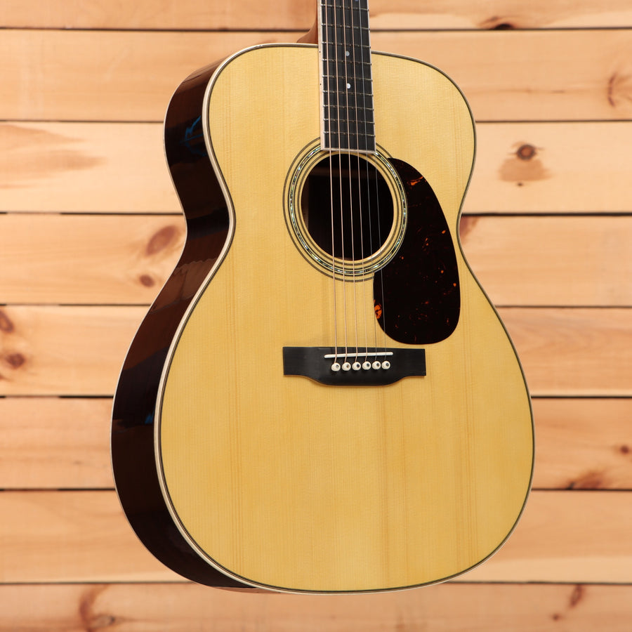 Martin 2026 NAMM Custom 2 dreadnought acoustic guitar natural finish with tortoiseshell pickguard
