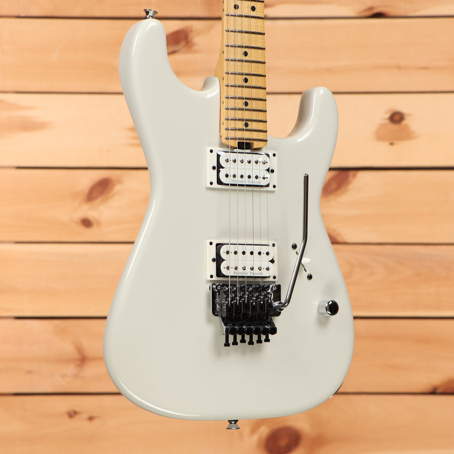 Charvel American Neo-Classic San Dimas Style 1 HH FR electric guitar Ivory Blitz with maple neck and Floyd Rose tremolo