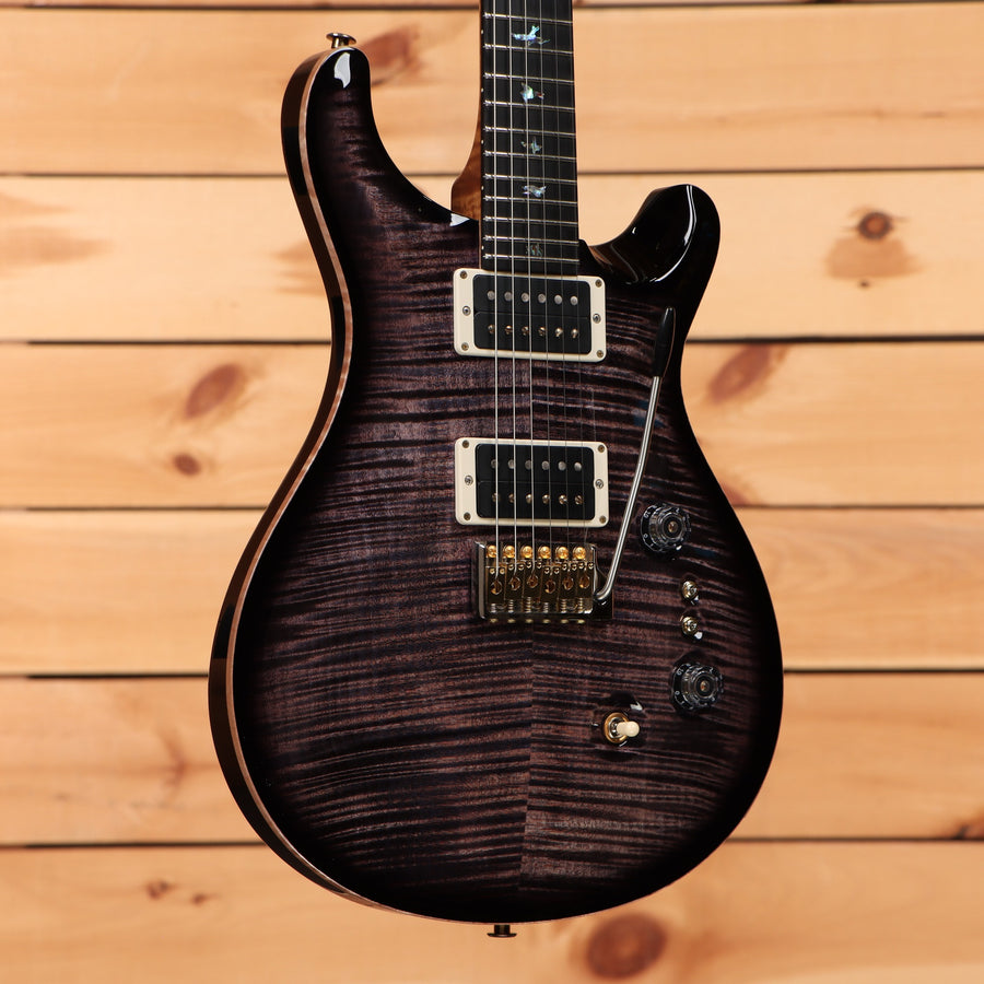 PRS Wood Library Custom 24-08 electric guitar Purple Mist with flamed maple top and dual humbuckers