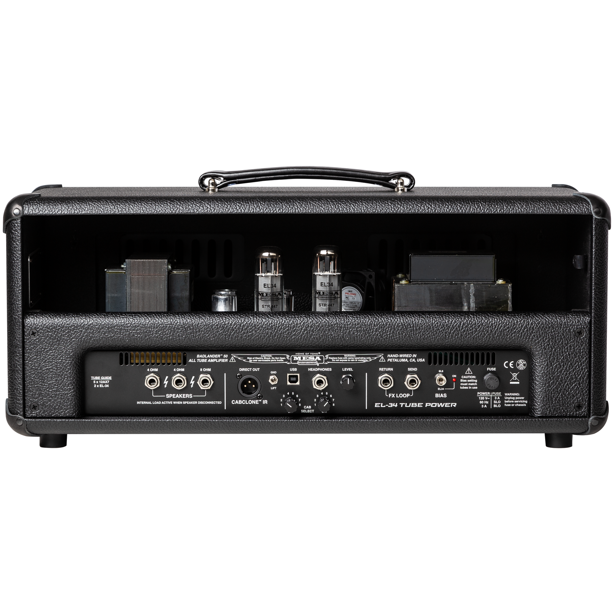 Mesa Boogie Badlander 50 tube amplifier head black with EL84 power tubes