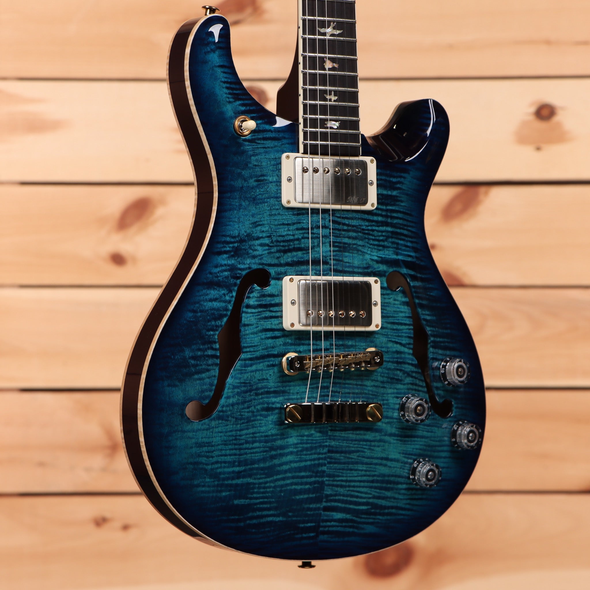 Paul Reed Smith McCarty 594 Hollowbody II semi-hollow electric guitar Cobalt Blue flamed maple top with dual humbuckers