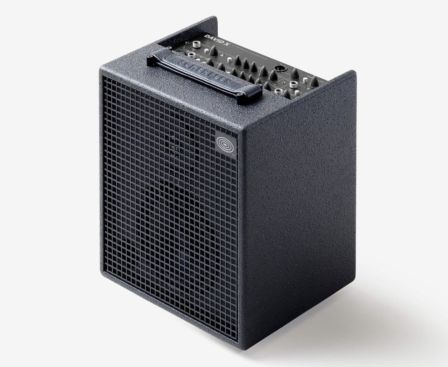 Schertler David X Combo anthracite acoustic amplifier with multi-control panel top