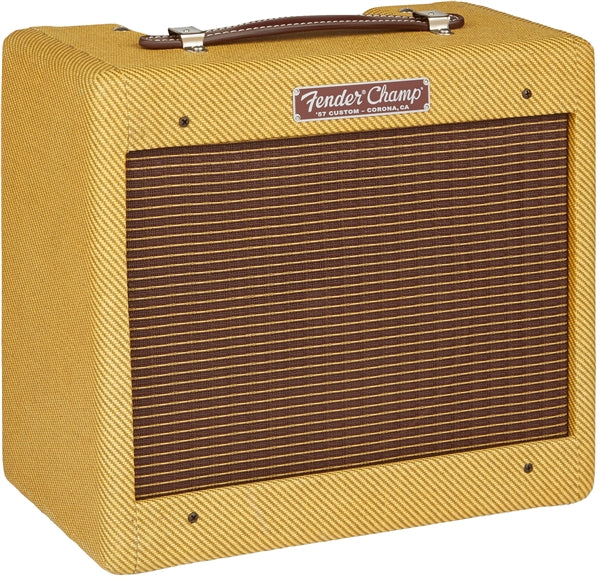 Fender '57 Custom Champ combo amplifier tweed finish with brown grille cloth