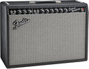 Fender 65 Deluxe Reverb combo amplifier black with silver grille and dual channels