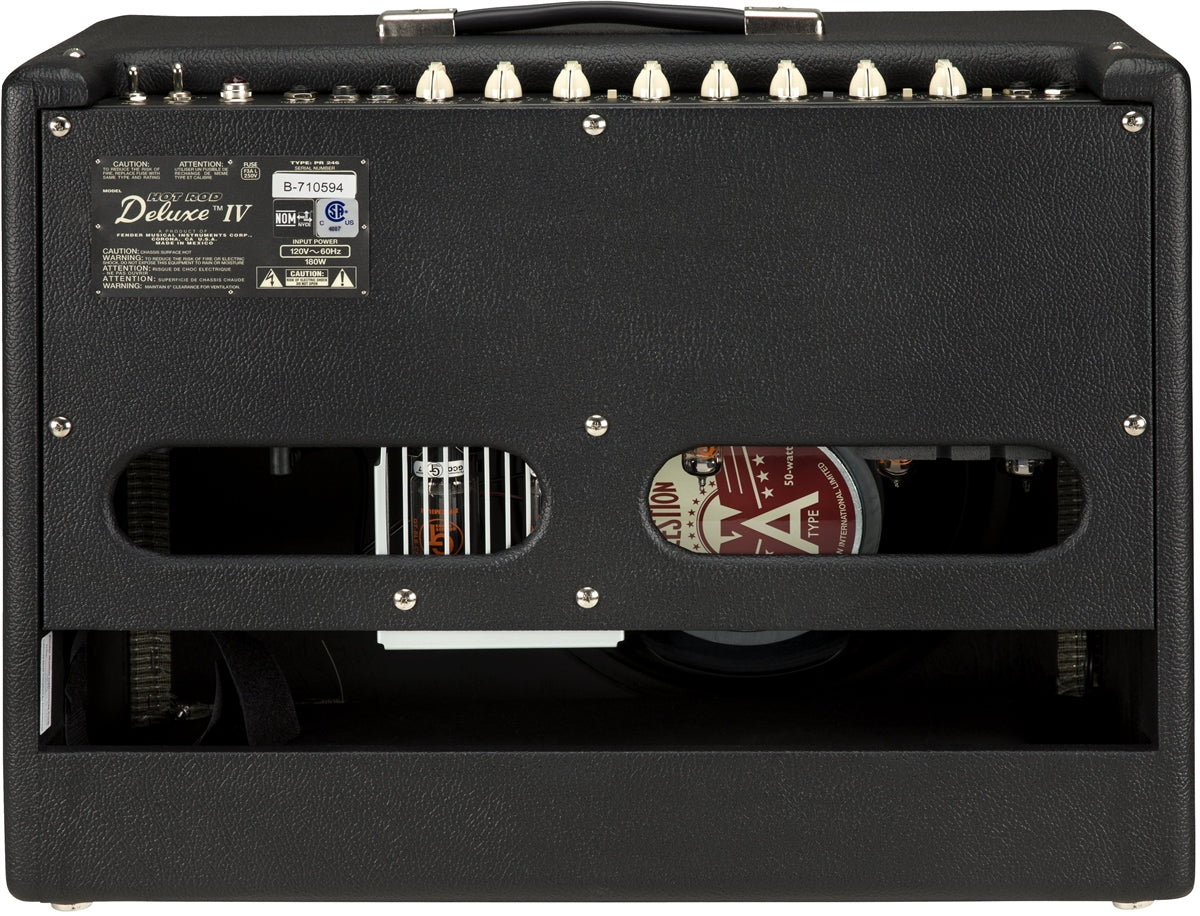 Fender Hot Rod Deluxe IV combo amplifier black tolex with dual 12-inch speakers