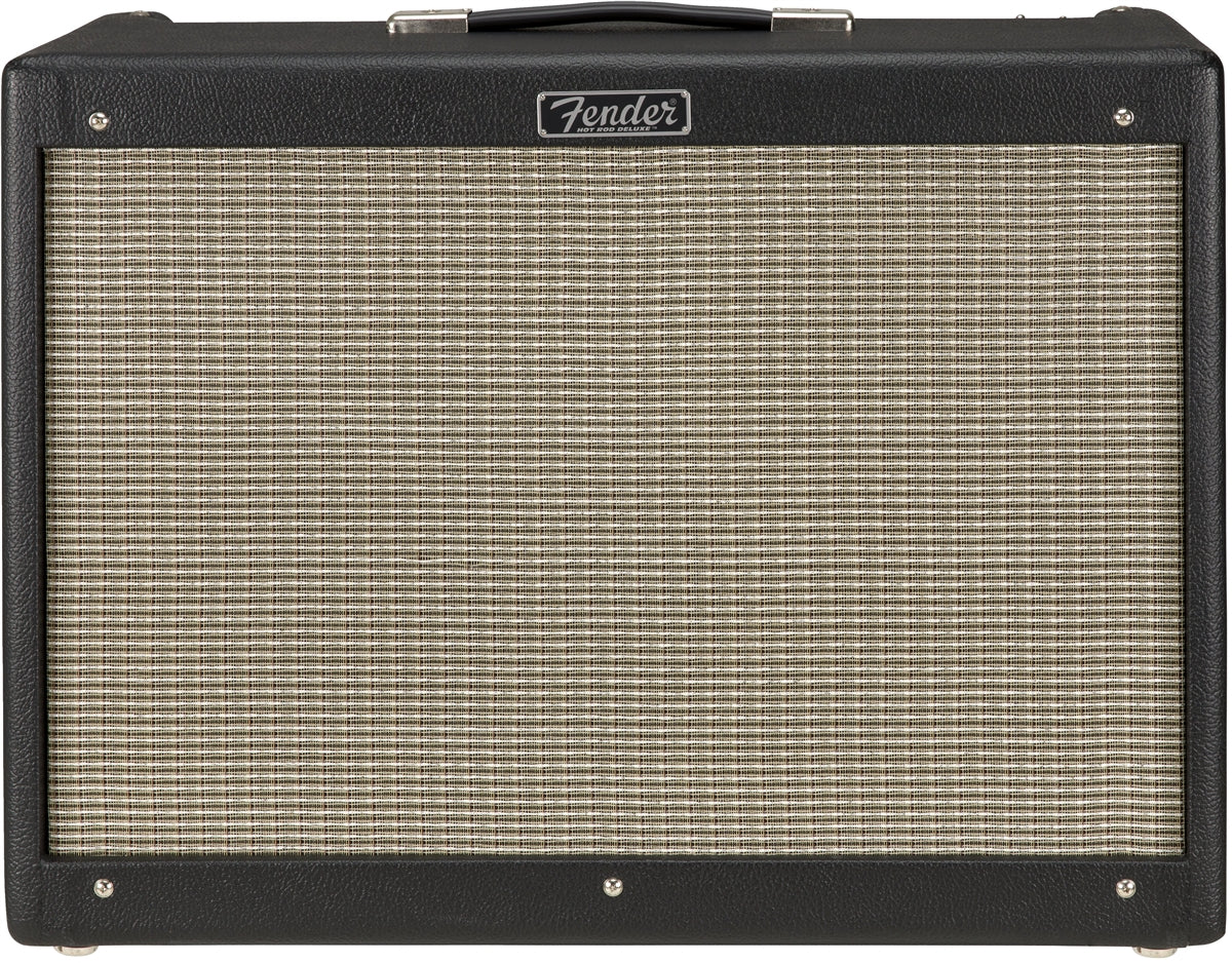 Fender Hot Rod Deluxe IV combo amplifier with cream textured grille and black tolex finish