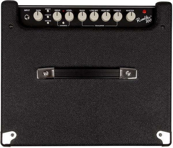 Fender Rumble 200 bass combo amplifier black with 10-band EQ and drive channel