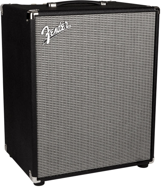 Fender Rumble 200 bass combo amplifier black with silver grille front panel