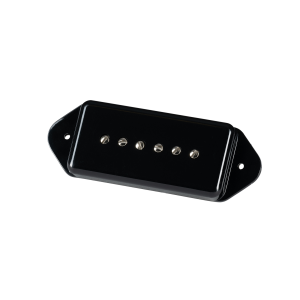 Gibson P-90DC black dog ear electric guitar pickup with six pole pieces