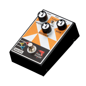 Maestro Orbit Phaser guitar effects pedal orange finish with three control knobs