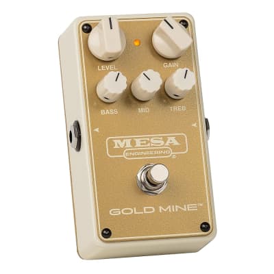 Mesa Boogie Gold Mine overdrive pedal with gain control and EQ knobs