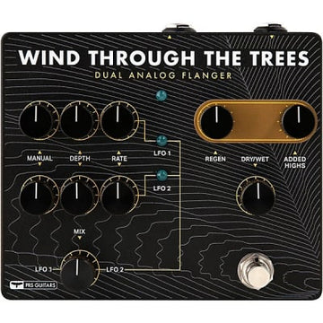 Paul Reed Smith Wind Through The Trees Dual Analog Flanger Pedal black with dual LFO controls