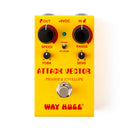 Way Huge Smalls Attack Vector yellow phaser and envelope guitar effects pedal with dual knobs