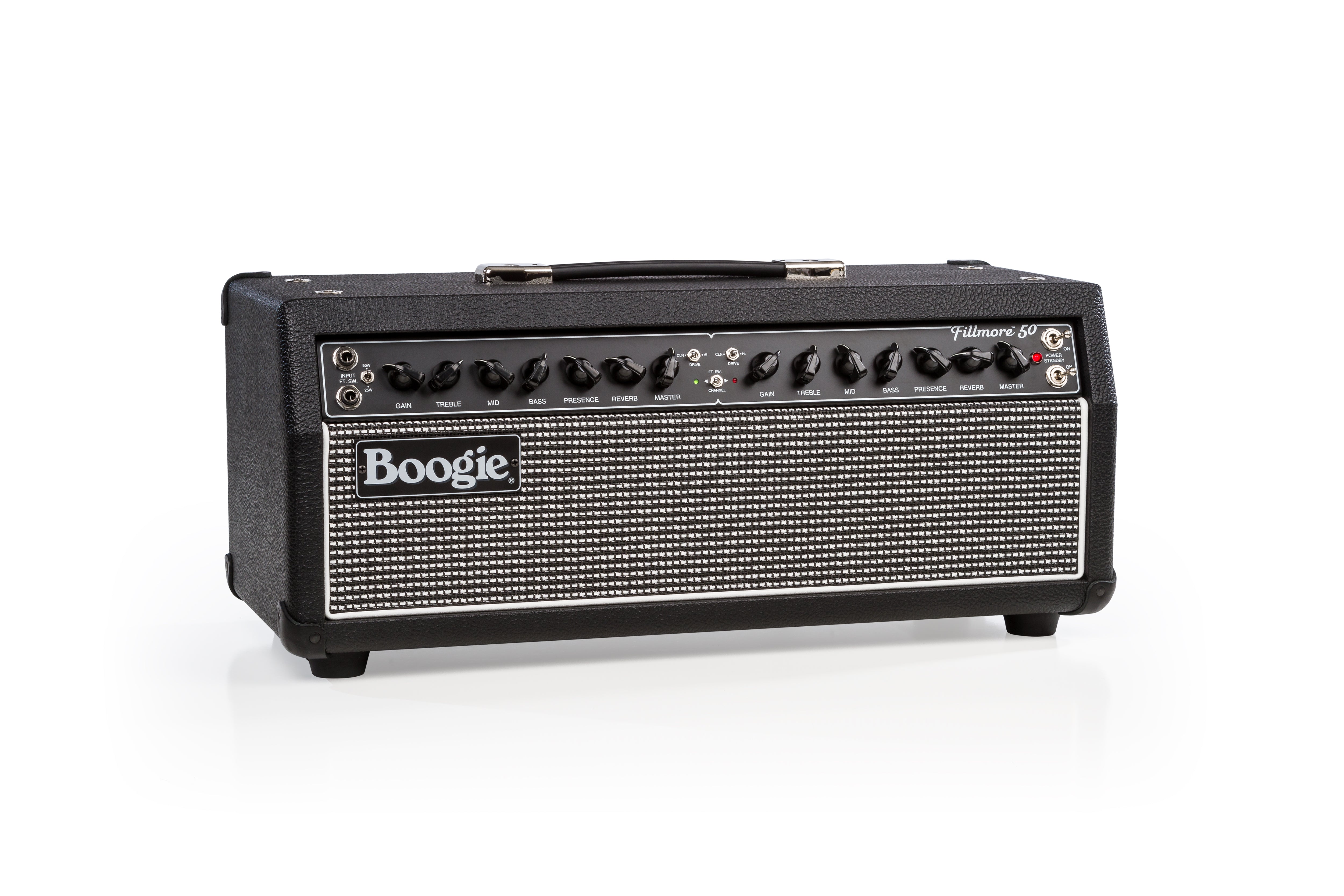 Mesa Boogie Fillmore 50 guitar amplifier head black with dual channels and EQ controls