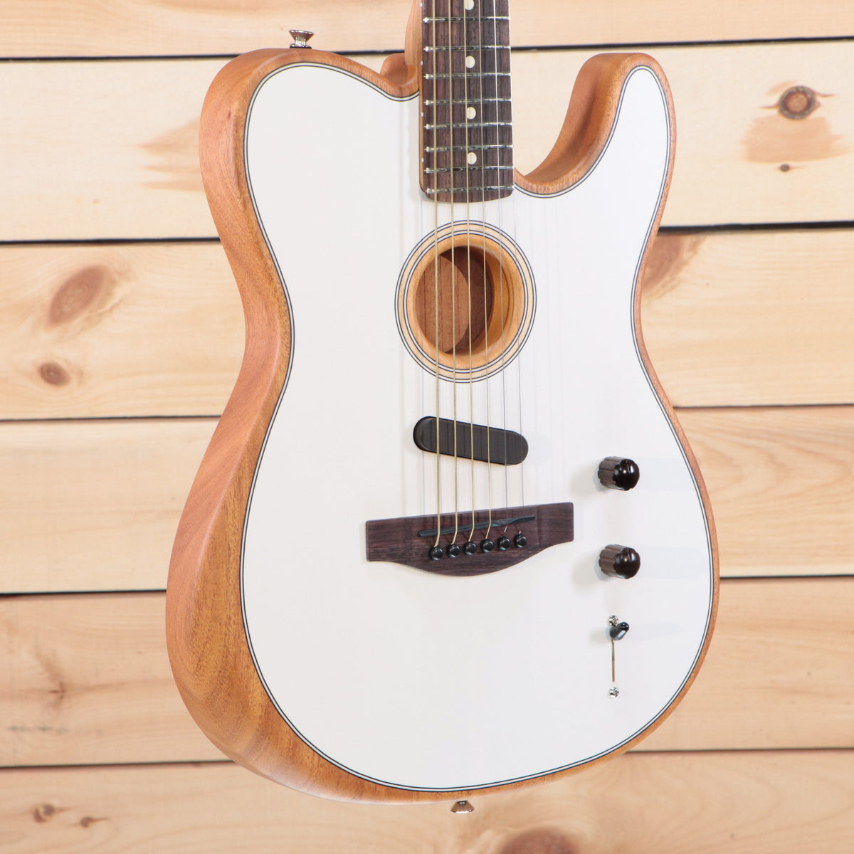 Fender Acoustasonic Player Telecaster - Arctic White – Righteous 