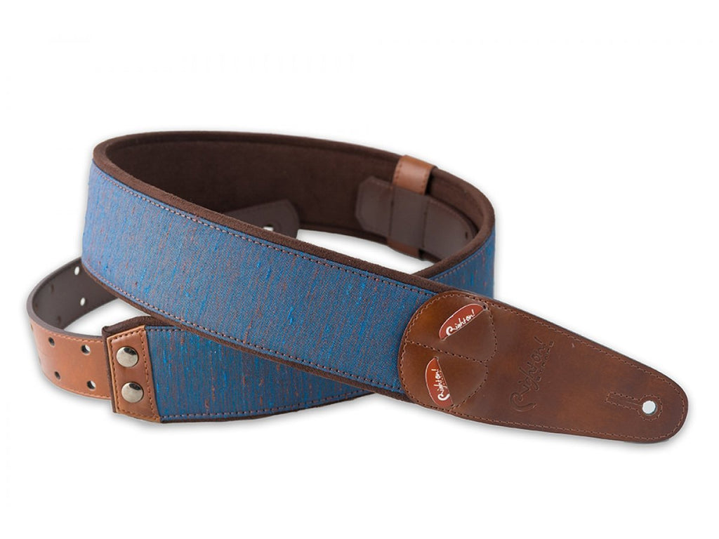 Right-On Mojo Strap Boxeo Blue-1-Righteous Guitars