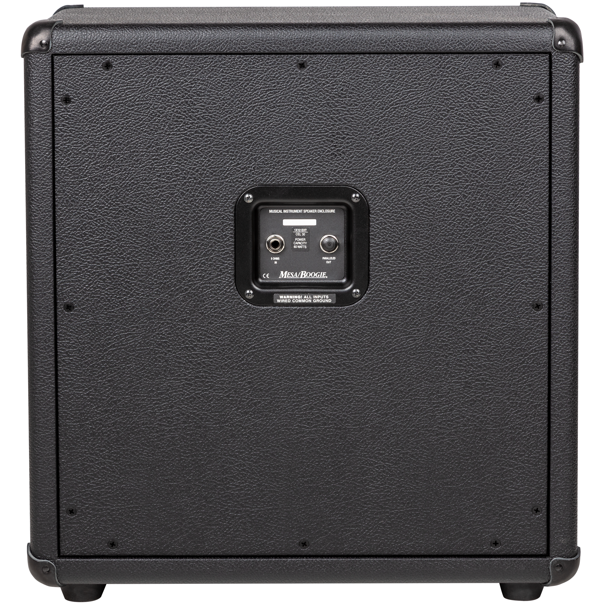 Mesa Boogie 1x12 Mini Recto Wide Straight speaker cabinet black with input panel and feet