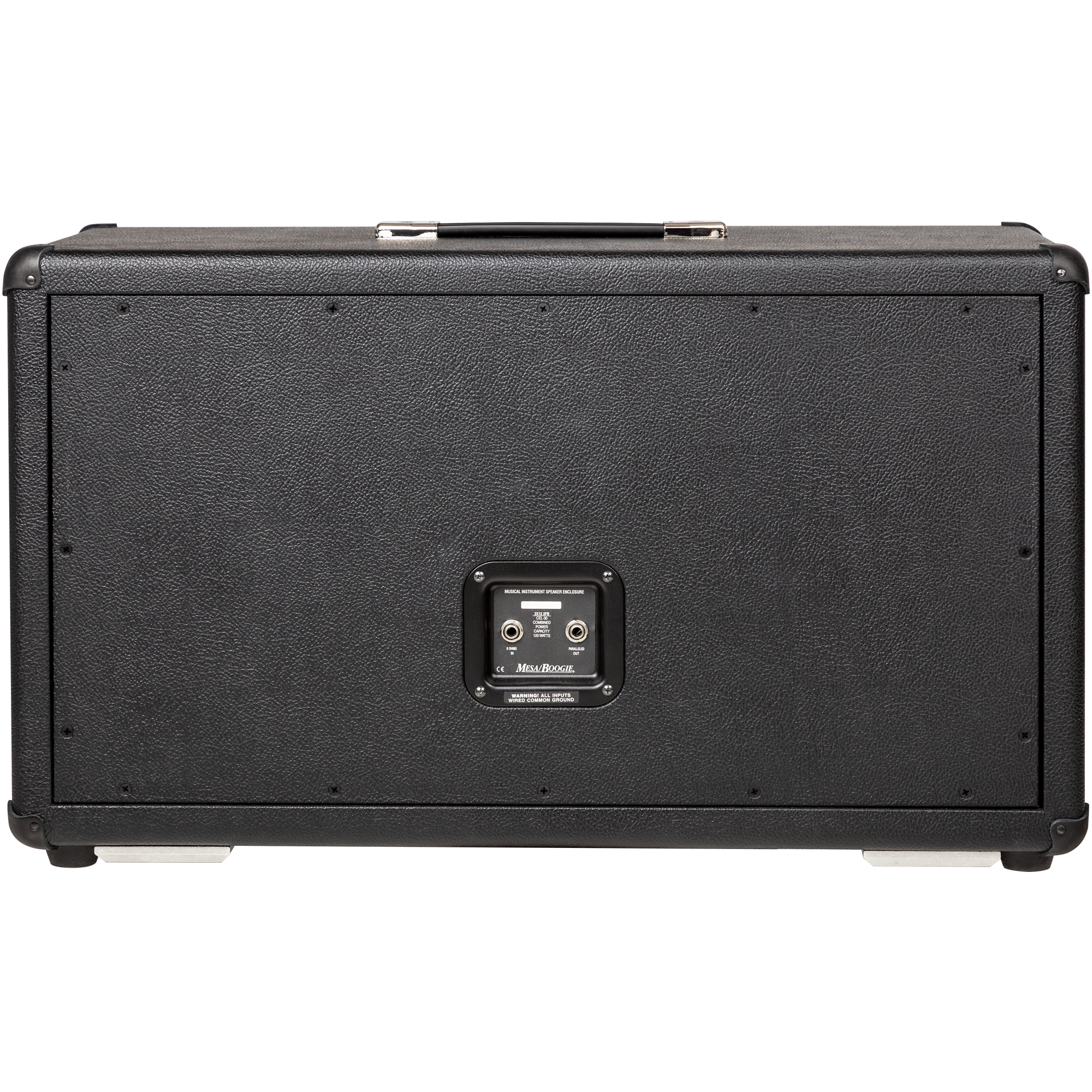 Mesa Boogie 2x12 Horizontal Rectifier Speaker Cabinet black with dual input connectors