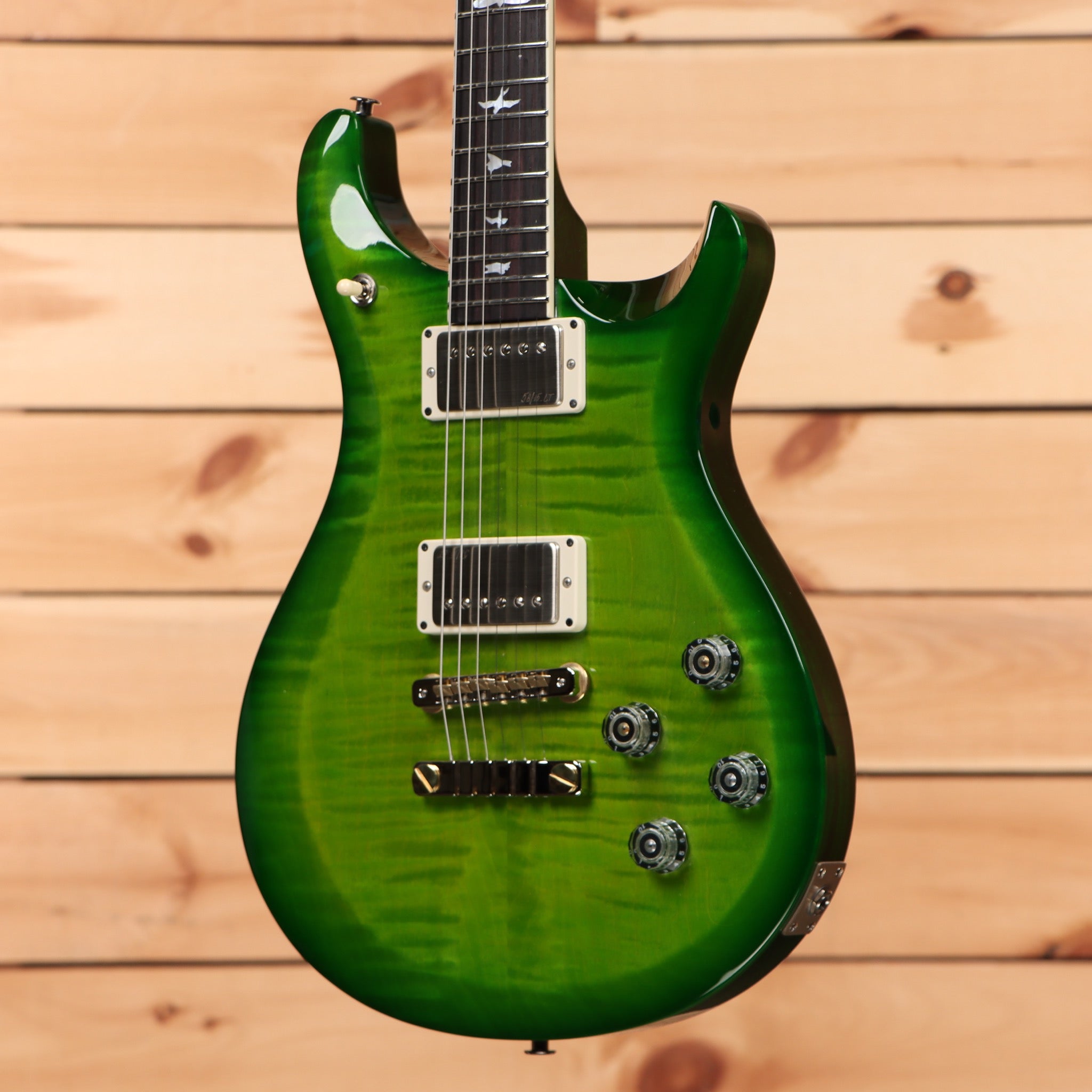 Paul Reed Smith S2 McCarty 594 10th Anniversary electric guitar Eriza Verde with flamed maple top and dual humbuckers