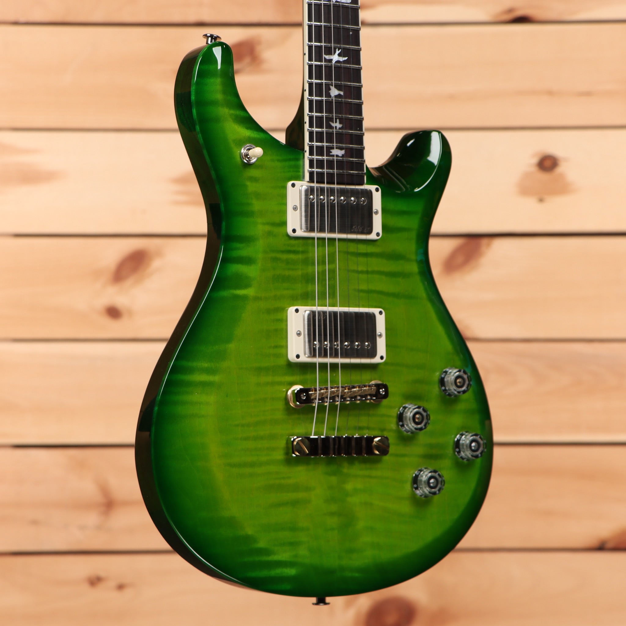 Paul Reed Smith S2 McCarty 594 10th Anniversary electric guitar Eriza Verde with flamed maple top and dual humbuckers
