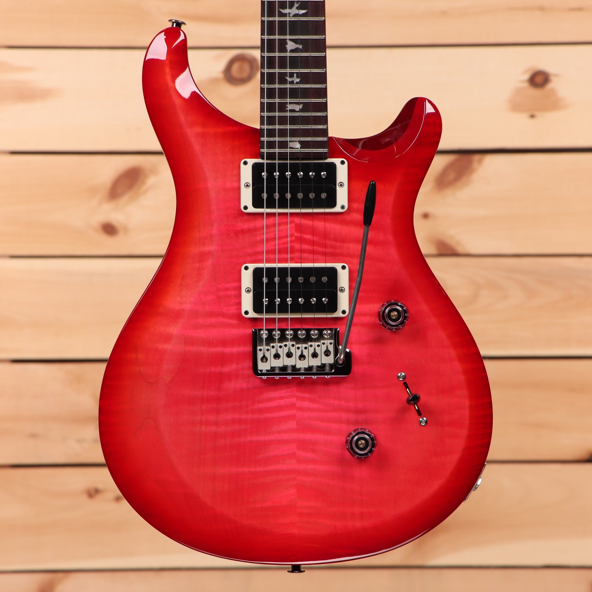 Paul Reed Smith S2 Custom 24 10th Anniversary electric guitar Bonni Pink Cherry Burst with dual humbuckers