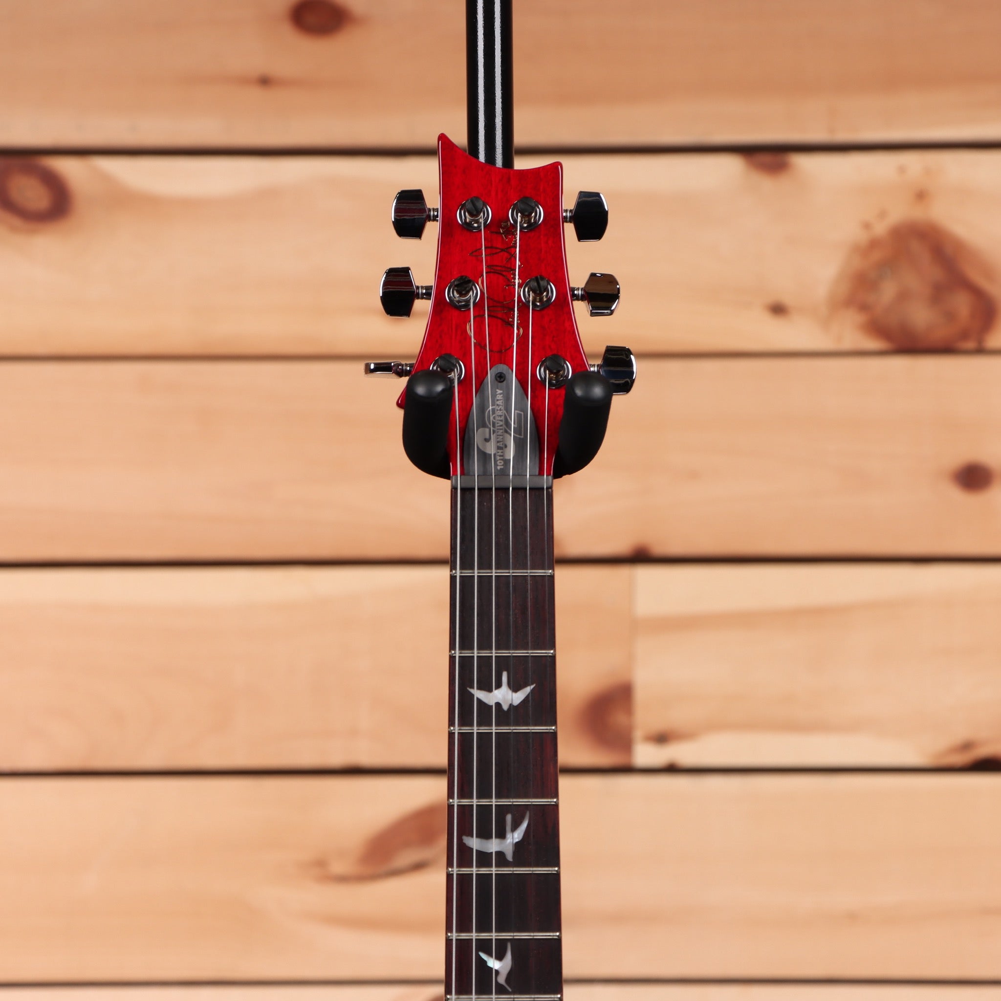 Paul Reed Smith S2 Custom 24 10th Anniversary electric guitar Bonni Pink Cherry Burst with maple neck and rosewood fretboard