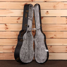 Eastman E22SSV semi-hollow body electric guitar Sunburst with gold hardware and gray plush interior case