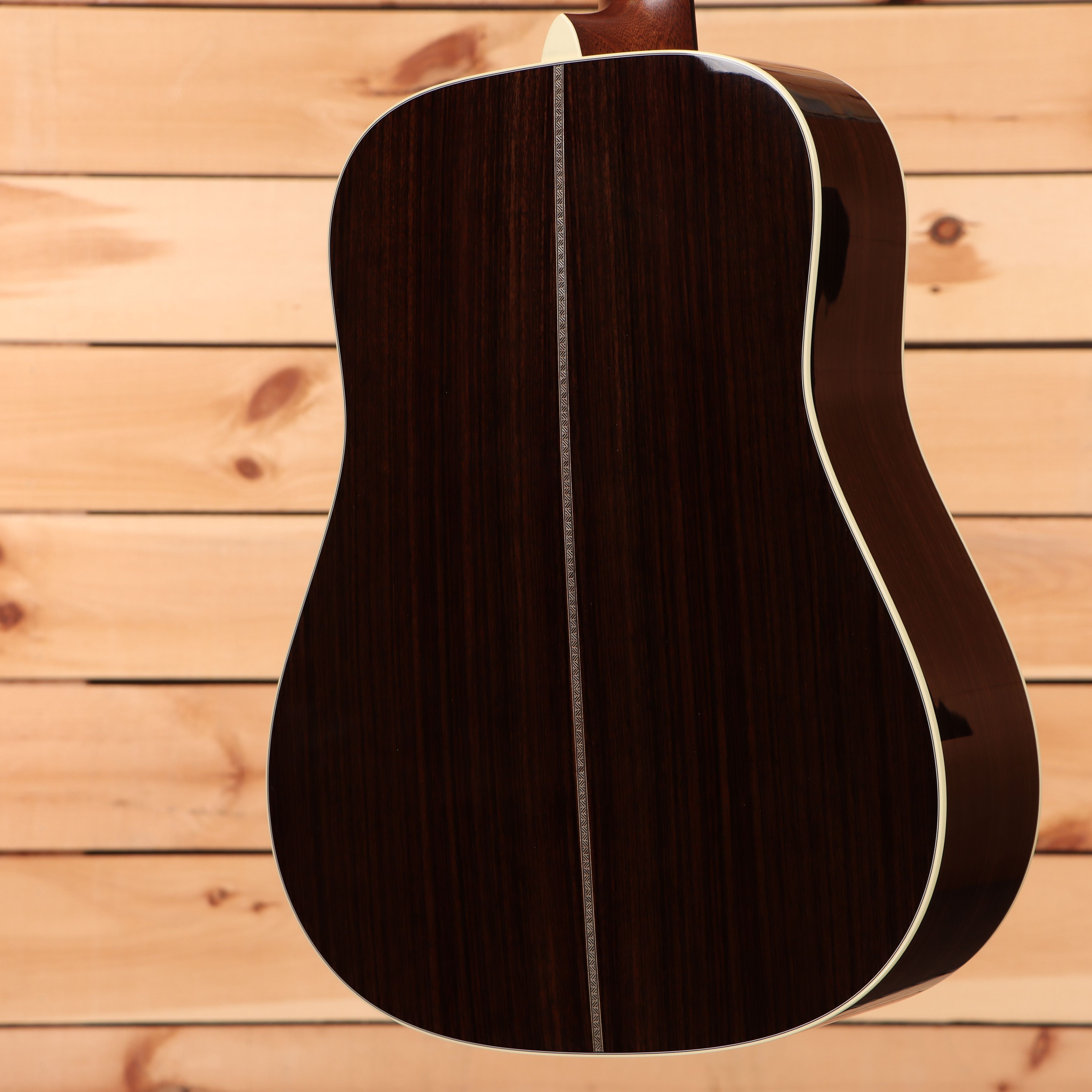 Martin HD28 Ambertone dreadnought acoustic guitar with white binding and rosewood back