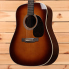 Martin HD28 dreadnought acoustic guitar Ambertone finish with white binding and rosewood back sides