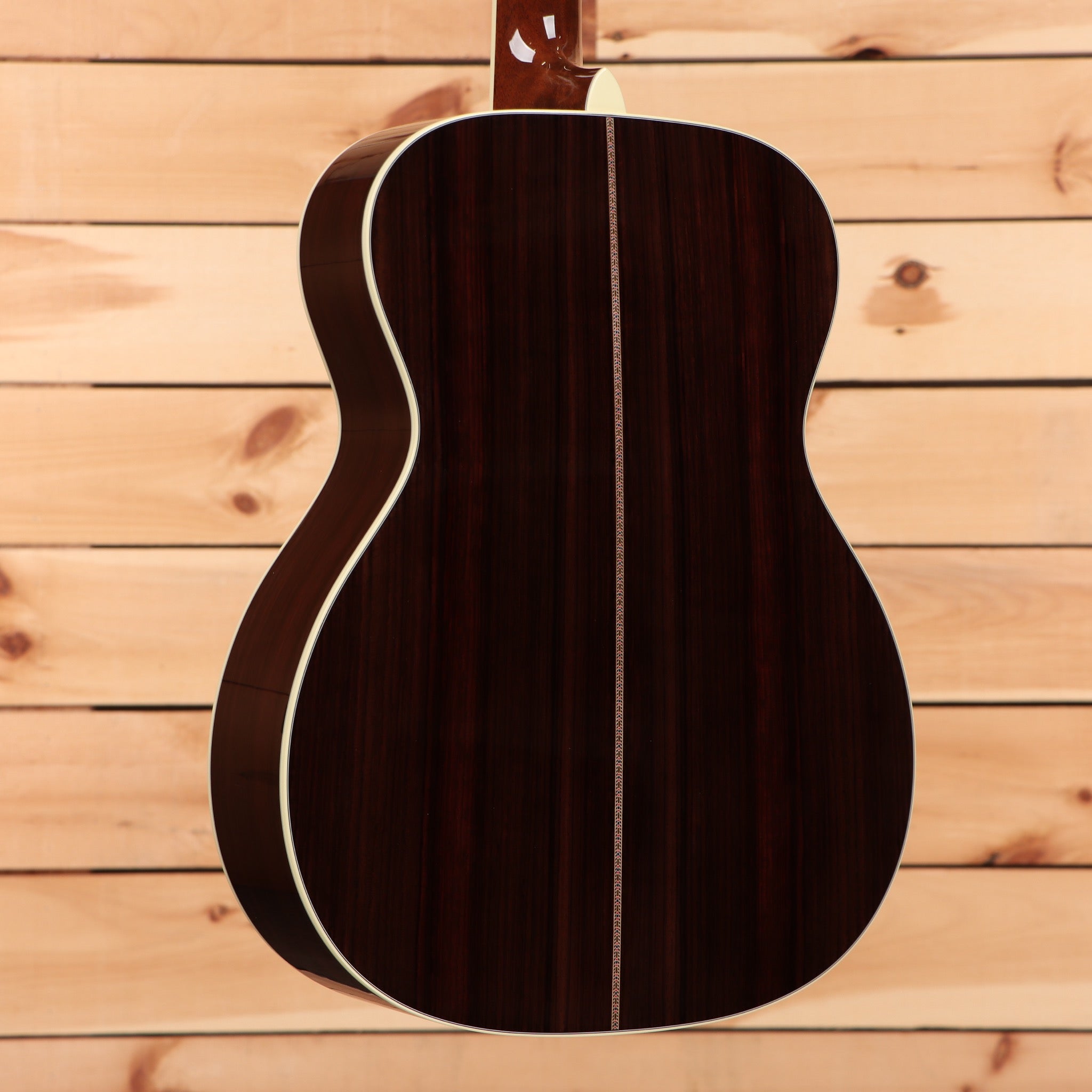 Martin OM-42 Concert acoustic guitar natural finish with white binding