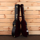 Martin OM42 acoustic guitar natural finish with gold hardware and burgundy velvet case