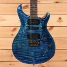 Paul Reed Smith Modern Eagle V electric guitar River Blue flamed maple top with humbucker pickups