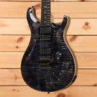 Paul Reed Smith Modern Eagle V Wood Library electric guitar Charcoal Flame with flamed maple top and dual humbuckers