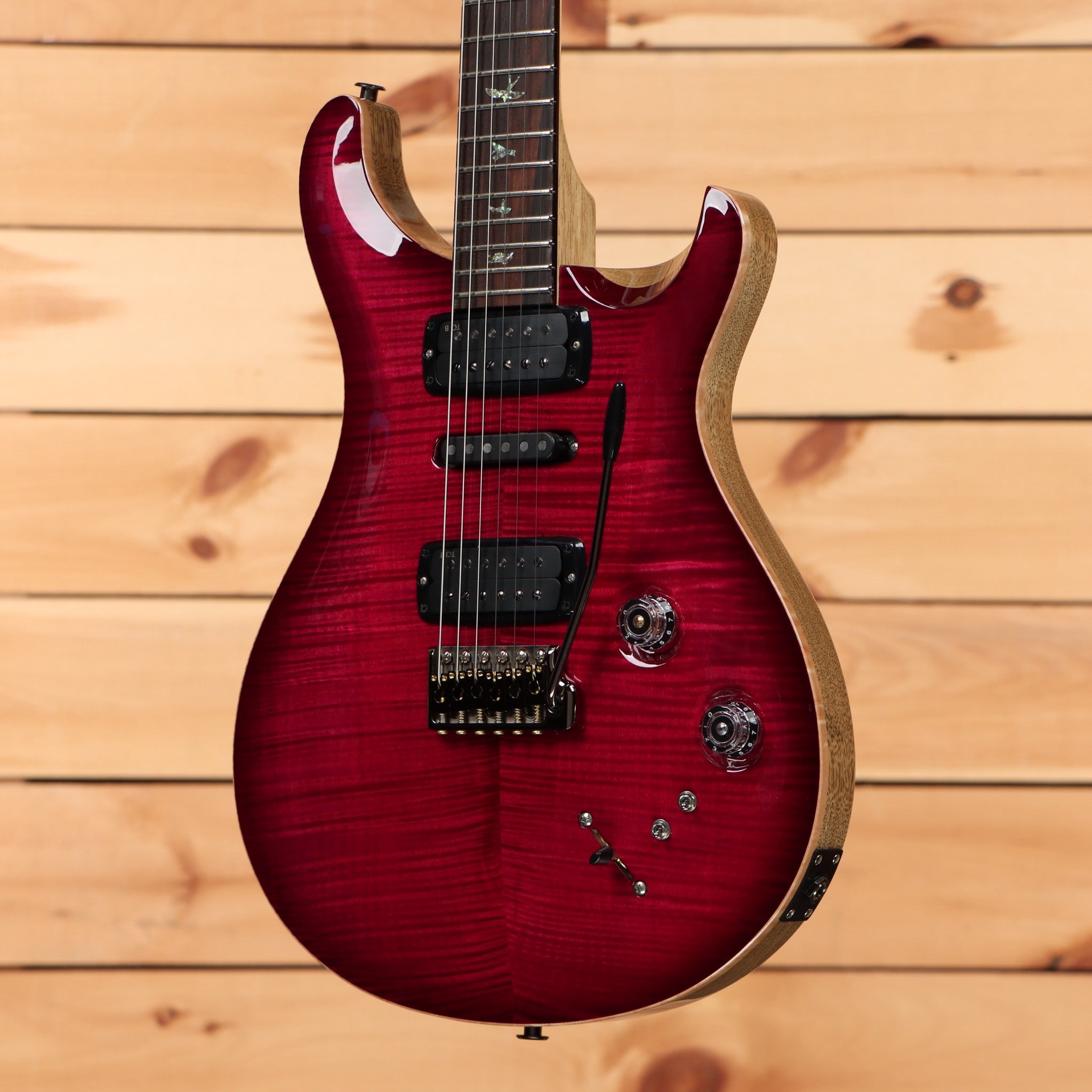 Paul Reed Smith Modern Eagle V Wood Library electric guitar Angry Larry flamed maple top humbucker pickups